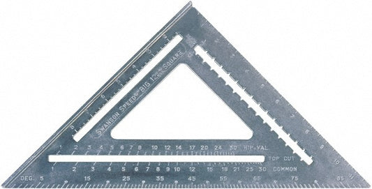 SAVAGE by SWANSON T0108 12" Blade Length x 12" Base Length, Aluminum Rafter Square