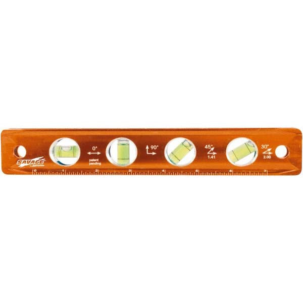 SAVAGE by SWANSON TL043M Magnetic 9" Long 4 Vial Torpedo Level