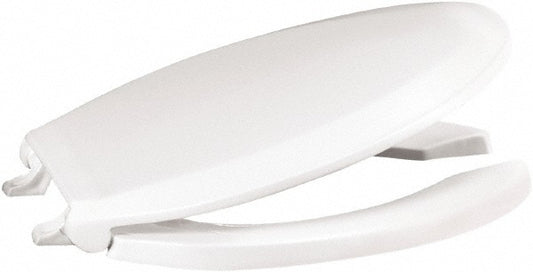 CENTOCO 820STS-001 18.9 Inch Long, 2 Inch Inside Width, Polypropylene, Elongated, Open Front with Cover, Toilet Seat