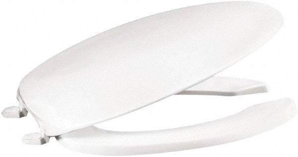 CENTOCO 620-001 18-3/4 Inch Long, 2 Inch Inside Width, Polypropylene, Elongated, Open Front with Cover, Toilet Seat