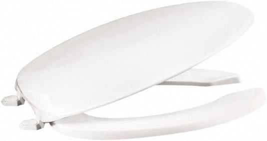CENTOCO 620-001 18-3/4 Inch Long, 2 Inch Inside Width, Polypropylene, Elongated, Open Front with Cover, Toilet Seat