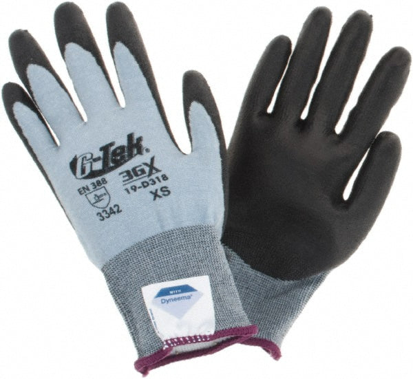 PIP 19-D318/XS Cut, Puncture & Abrasion-Resistant Gloves PiP 19-D318, Size X-Small, ANSI Cut A3, ANSI Puncture 3, Polyurethane, Dyneema Diamond