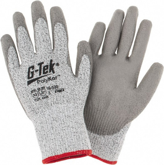 PIP 16-530/S Cut, Puncture & Abrasion-Resistant Gloves G-TekÂ® 16-530, Size Small, ANSI Cut A3, ANSI Puncture 3, Polyurethane, PolyKor