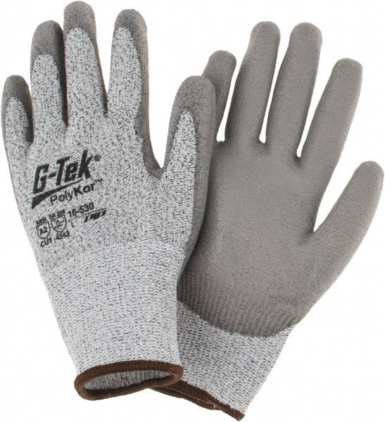 PIP 16-530/L Cut, Puncture & Abrasion-Resistant Gloves G-TekÂ® 16-530, Size Large, ANSI Cut A3, ANSI Puncture 3, Polyurethane, PolyKor