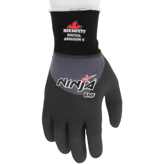 MCR Safety N96793XL Work Gloves NinjaÂ® N96793, Size X-Large, Nitrile-Coated Puncture Resistant