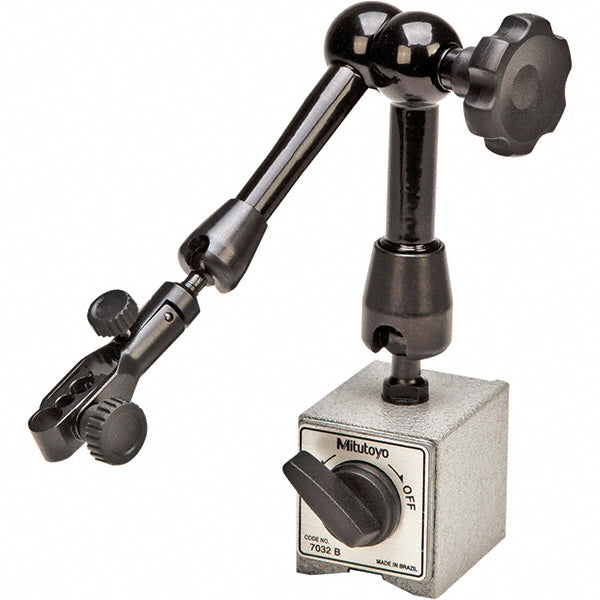 Mitutoyo 7032-10 Magnetic Indicator Base 50.00 mm Base Length, 50.00 mm Base Width, Magnetic & On, Off Switch