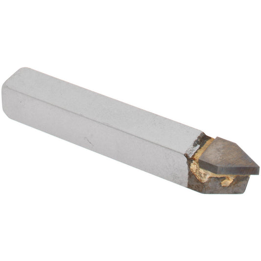 CLAPP & HANEY BRAZED TOOL 610 Single Point Tool Bit E-6, 3/8" Shank Width, 3/8" Shank Height, C2 Solid Carbide Tip, Neutral