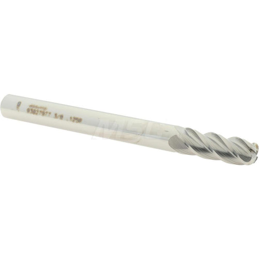 Accupro 93027977 Corner Radius End Mill 3/8" Dia, 1" LOC, 1/8" Radius, 4 Flutes, Solid Carbide