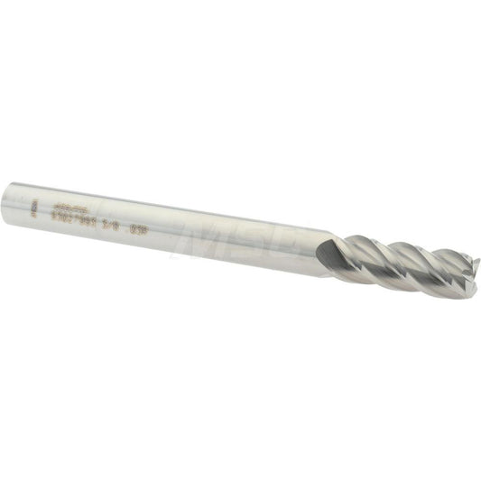Accupro 93027993 Corner Radius End Mill 3/8" Dia, 1" LOC, 0.03" Radius, 4 Flutes, Solid Carbide