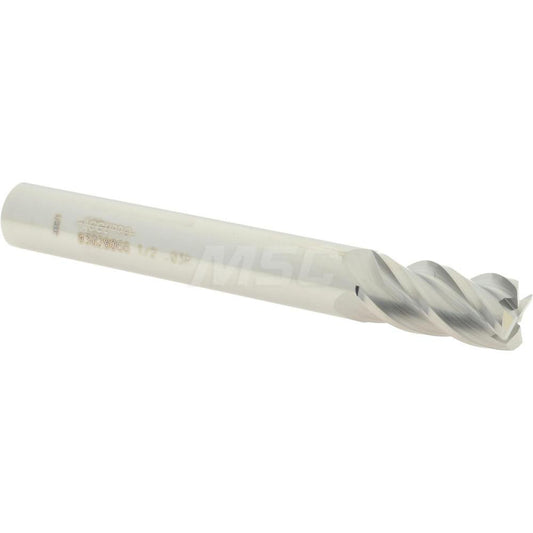 Accupro 93028066 Corner Radius End Mill 1/2" Dia, 1" LOC, 0.03" Radius, 4 Flutes, Solid Carbide