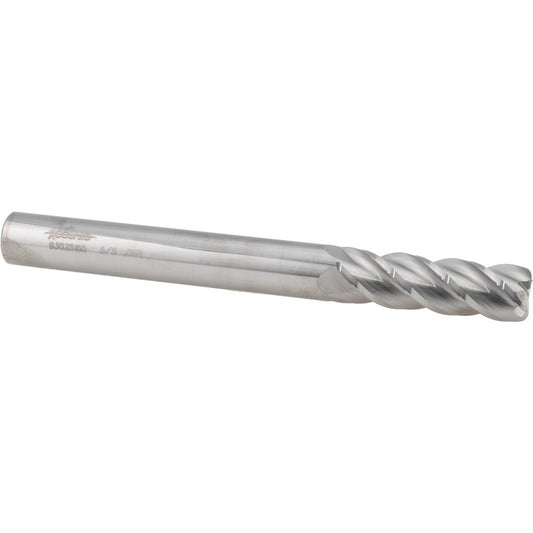 Accupro 93028165 Corner Radius End Mill 5/8" Dia, 2" LOC, 0.0600" Radius, 4 Flute, Solid Carbide