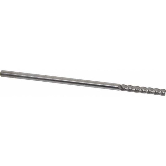 Accupro 93028207 Corner Radius End Mill 1/4" Dia, 1-1/2" LOC, 0.03" Radius, 4 Flutes, Solid Carbide