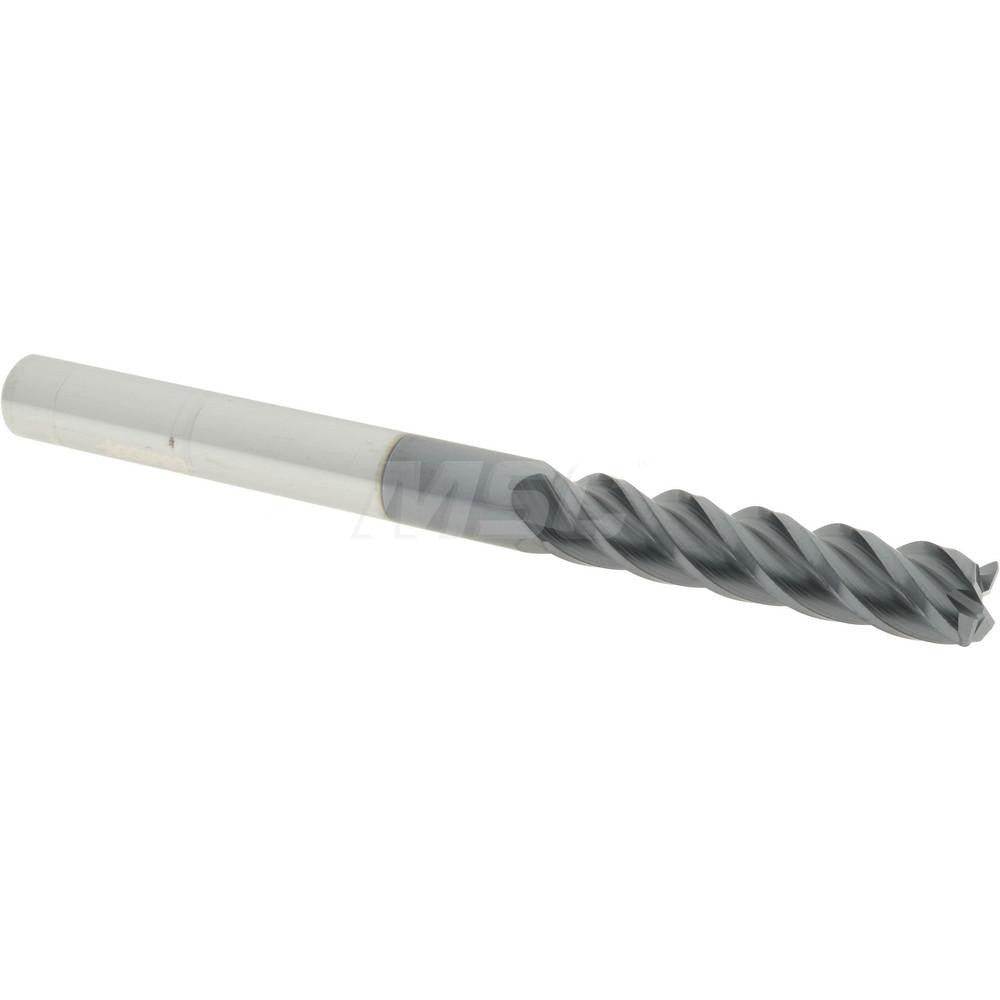 Accupro 93028389 Corner Radius End Mill 1/4" Dia, 1-1/8" LOC, 0.02" Radius, 4 Flutes, Solid Carbide