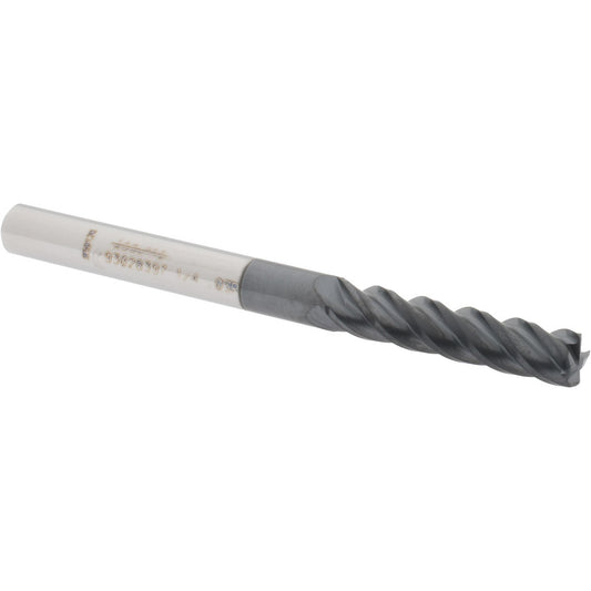 Accupro 93028397 Corner Radius End Mill 1/4" Dia, 1-1/8" LOC, 0.03" Radius, 4 Flutes, Solid Carbide