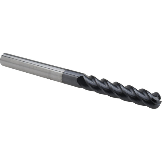 Accupro 93028637 Corner Radius End Mill 5/16" Dia, 1-5/8" LOC, 1/8" Radius, 4 Flutes, Solid Carbide