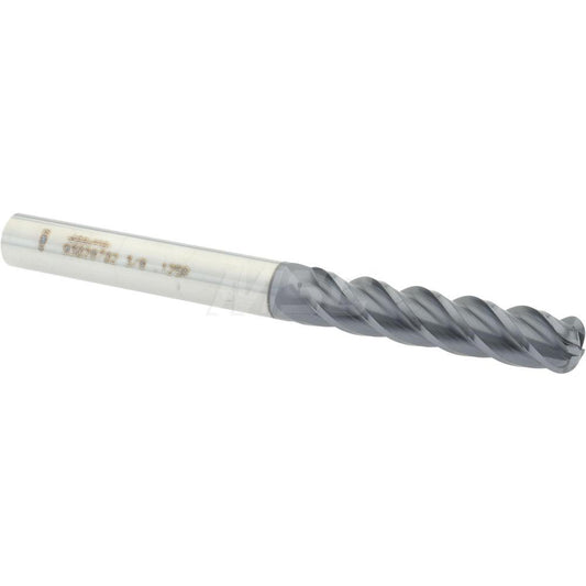 Accupro 93028702 Corner Radius End Mill 3/8" Dia, 1-3/4" LOC, 1/8" Radius, 4 Flutes, Solid Carbide