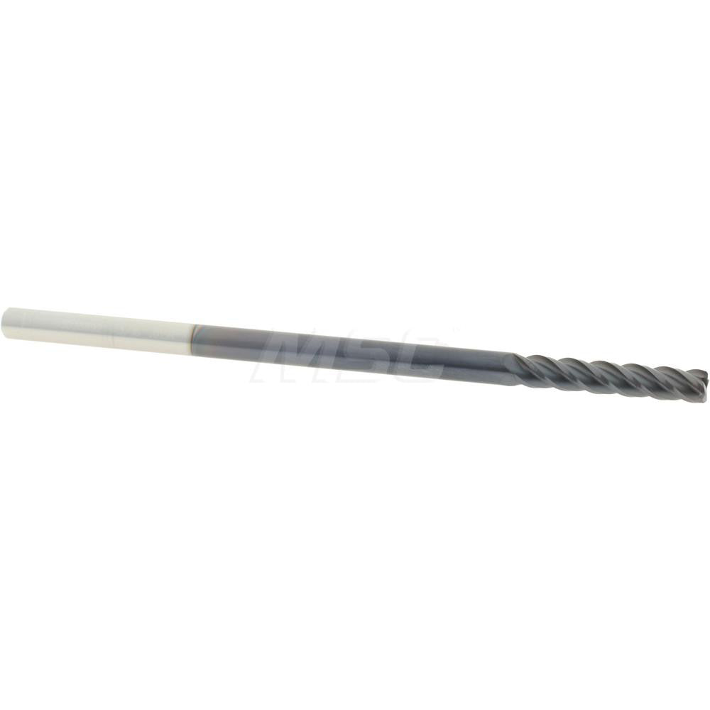 Accupro 93028892 Corner Radius End Mill 3/16" Dia, 1" LOC, 0.015" Radius, 4 Flutes, Solid Carbide