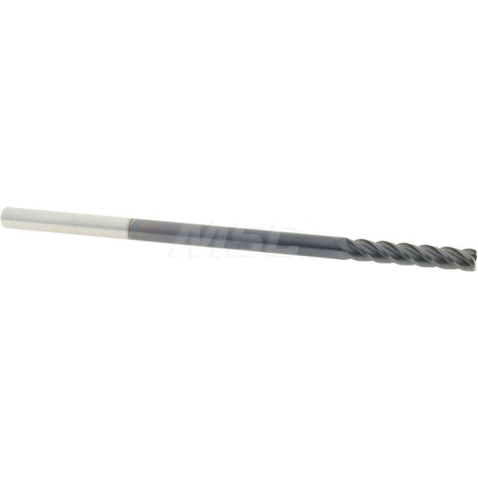 Accupro 93028892 Corner Radius End Mill 3/16" Dia, 1" LOC, 0.015" Radius, 4 Flutes, Solid Carbide