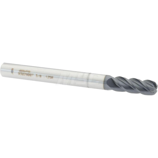 Accupro 93029007 Corner Radius End Mill 3/8" Dia, 1" LOC, 1/8" Radius, 4 Flutes, Solid Carbide