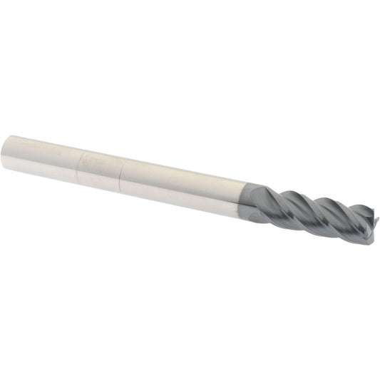 Accupro 93029023 Corner Radius End Mill 3/8" Dia, 1" LOC, 0.03" Radius, 4 Flutes, Solid Carbide
