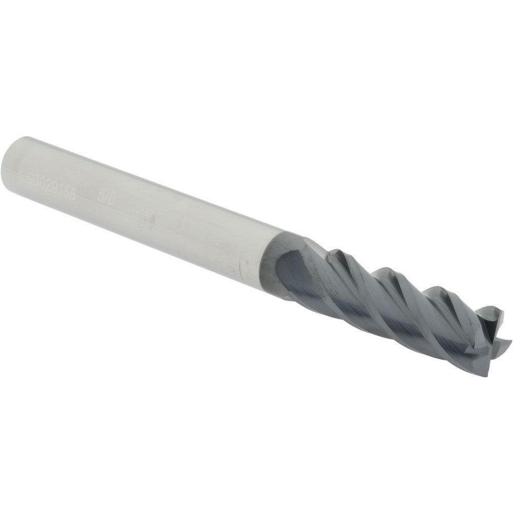 Accupro 93029155 Corner Radius End Mill 5/8" Dia, 2" LOC, 0.015" Radius, 4 Flutes, Solid Carbide