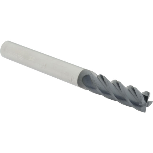 Accupro 93029155 Corner Radius End Mill 5/8" Dia, 2" LOC, 0.015" Radius, 4 Flutes, Solid Carbide