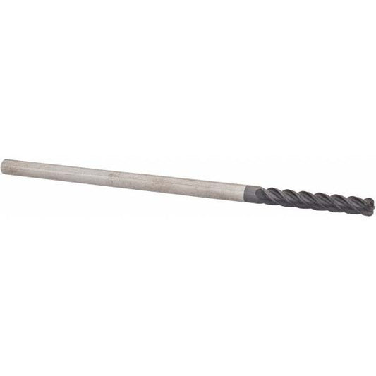 Accupro 93029254 Corner Radius End Mill 1/4" Dia, 1-1/2" LOC, 0.06" Radius, 4 Flutes, Solid Carbide