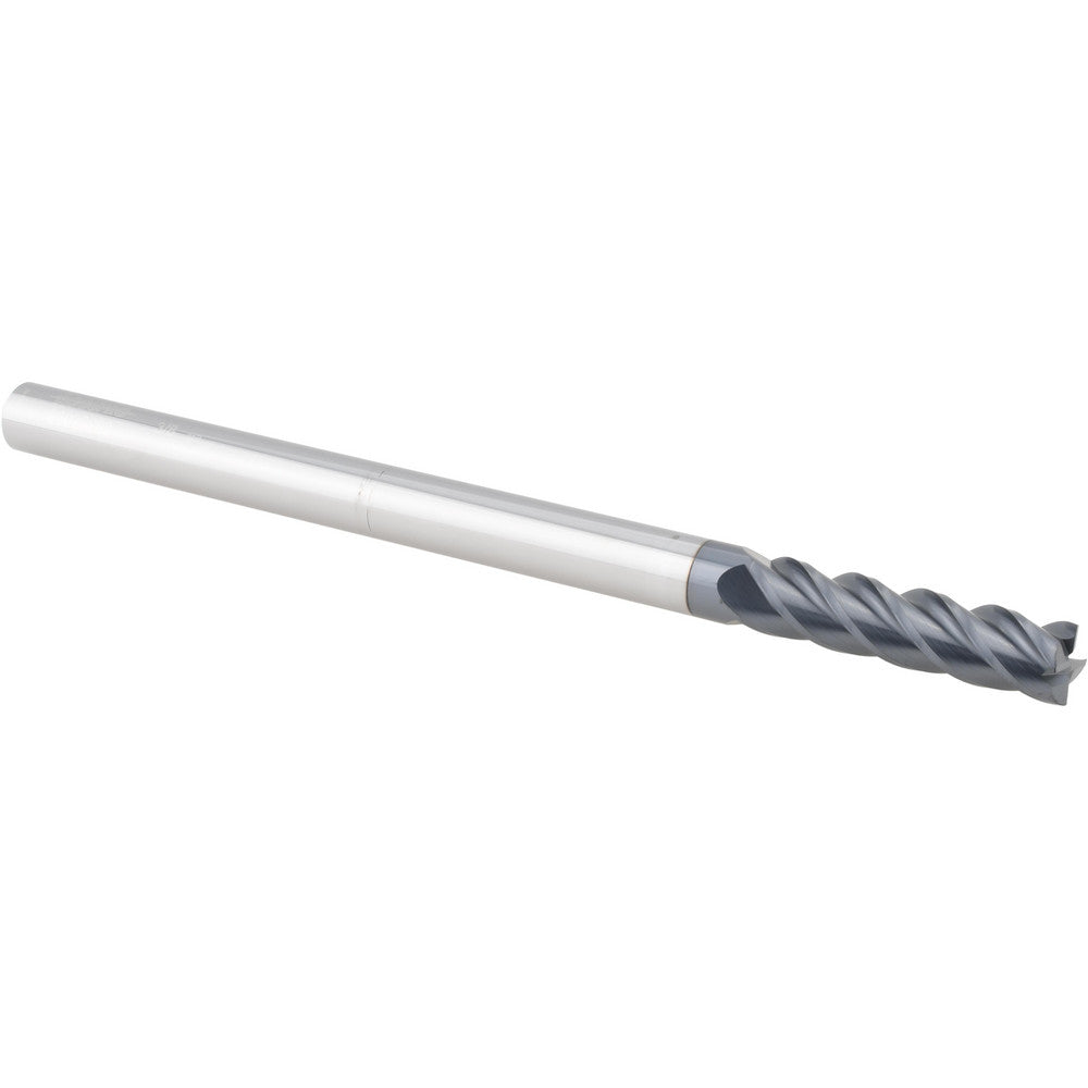 Accupro 93029262 Corner Radius End Mill 3/8" Dia, 1-1/2" LOC, 0.0100" Radius, 4 Flute, Solid Carbide