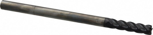 Accupro 93029296 Corner Radius End Mill 3/8" Dia, 1-1/2" LOC, 0.03" Radius, 4 Flutes, Solid Carbide