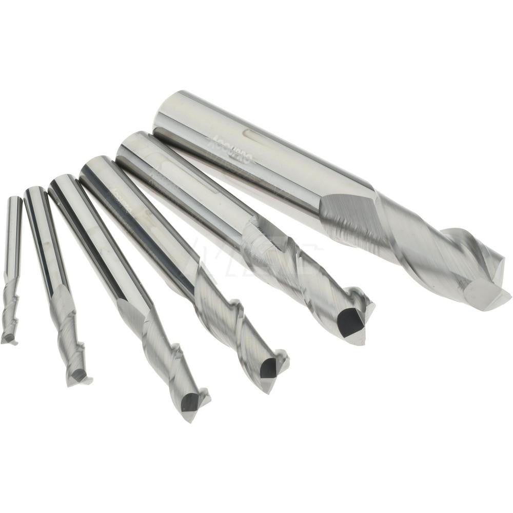 Accupro 93031268 End Mill Set 2 Flute, Square End