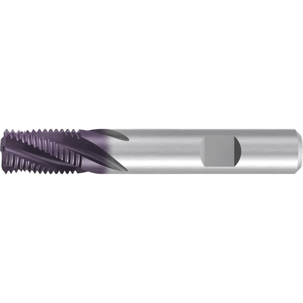Emuge GFR35106.5015 Helical Flute Thread Mill 5/8-11, Internal, 4 Flute, 1/2" Shank Dia, Solid Carbide