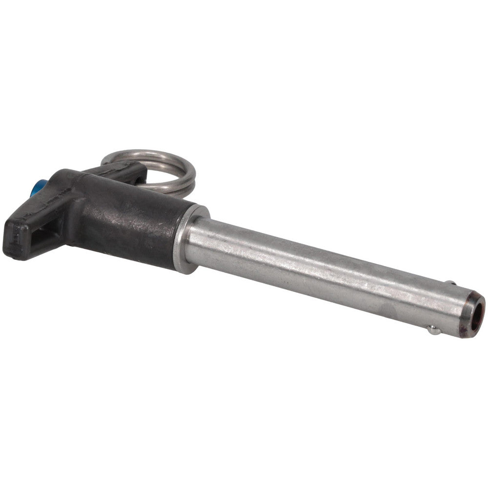 Jergens 801054 Push-Button Quick-Release Pin T-Handle, 3/8" Pin Dia, 2" Usable Length