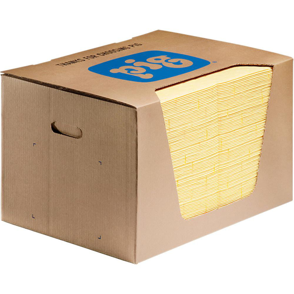 New Pig MAT605 Pads, Rolls & Mats Product Type Pad  Application Universal  Overall Length (Inch) 20in  Width (Decimal Inch - 4 Decimals) 15.0000  Material Polypropylene  Fluids Absorbed Oil Coolants Solvents Water Universal