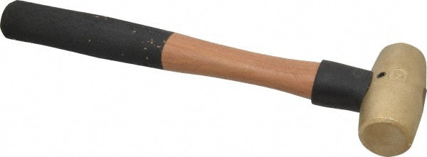 American Hammer AM2BRWG Non-Marring Hammer 2 lb, 1-3/8" Face Dia, Brass Head