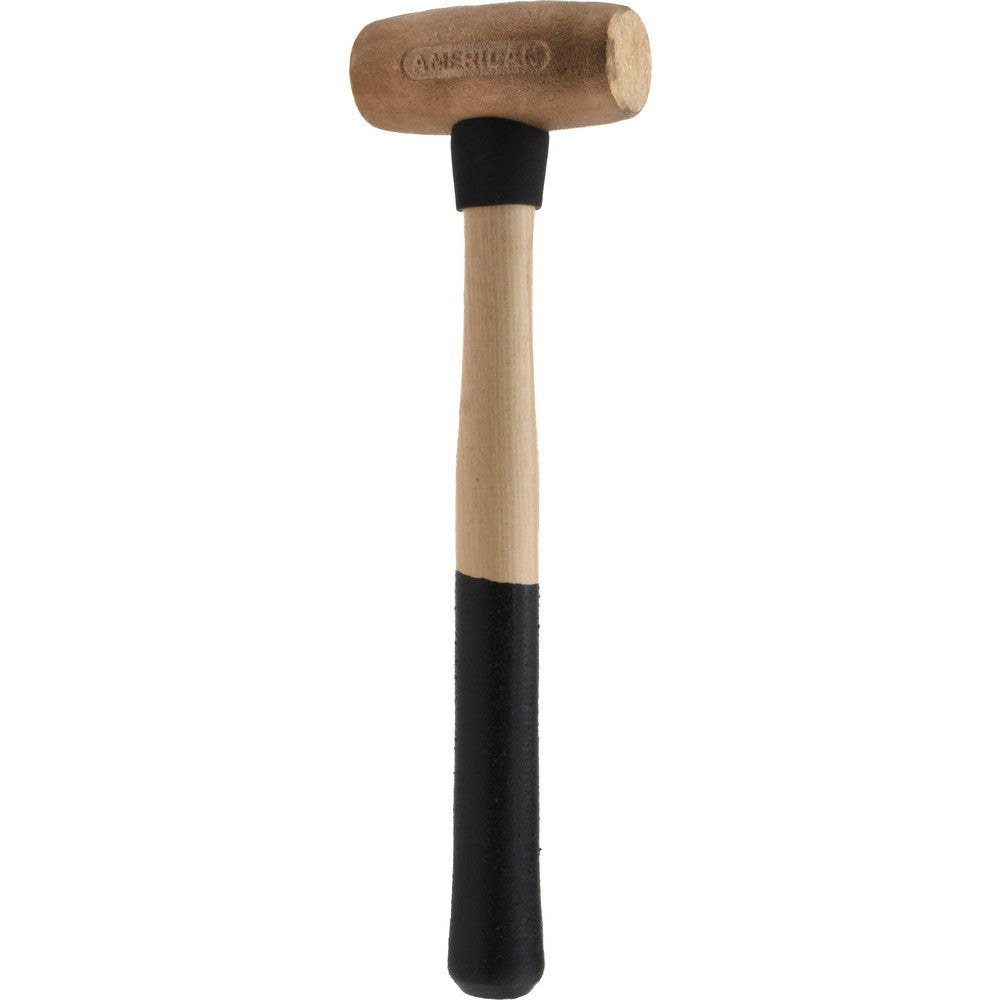 American Hammer AM4BRWG Non-Marring Hammer 4 lb, 1-5/8" Face Dia, Brass Head