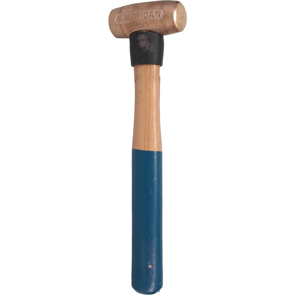 American Hammer AM1.5BZWG Non-Marring Hammer 24 oz, 1-3/8" Face Dia, Bronze Head