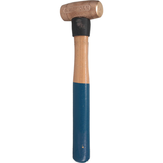 American Hammer AM1.5BZWG Non-Marring Hammer 24 oz, 1-3/8" Face Dia, Bronze Head