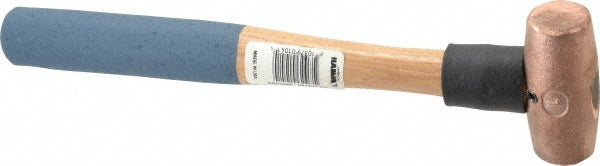 American Hammer AM1CUWG Dead Blow Hammer 1 lb Head, 1-1/8" Face Dia, Copper Head