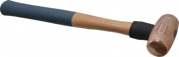 American Hammer AM3CUWG Dead Blow Hammer 3 lb Head, 1-1/2" Face Dia, Copper Head