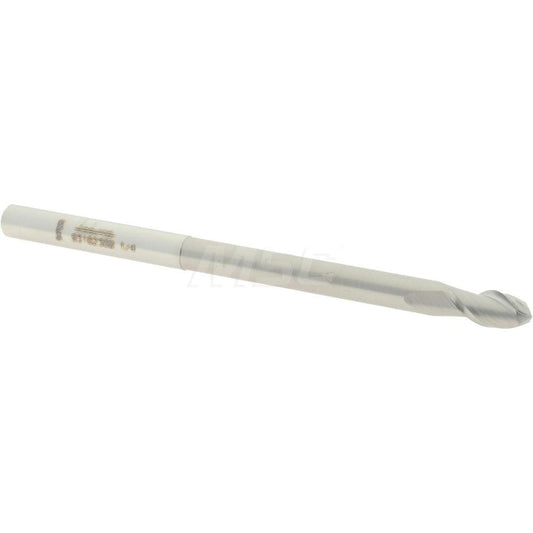 Accupro 93162360 Ball End Mill 0.25" Dia, 0.5" LOC, 2 Flute, Solid Carbide