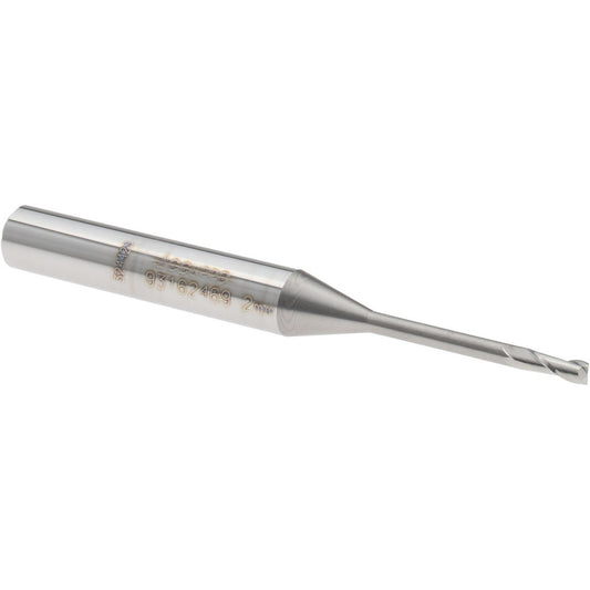 Accupro 93162469 Square End Mill 0.0787'' Dia, 0.1969'' LOC, 2 Flutes, Solid Carbide