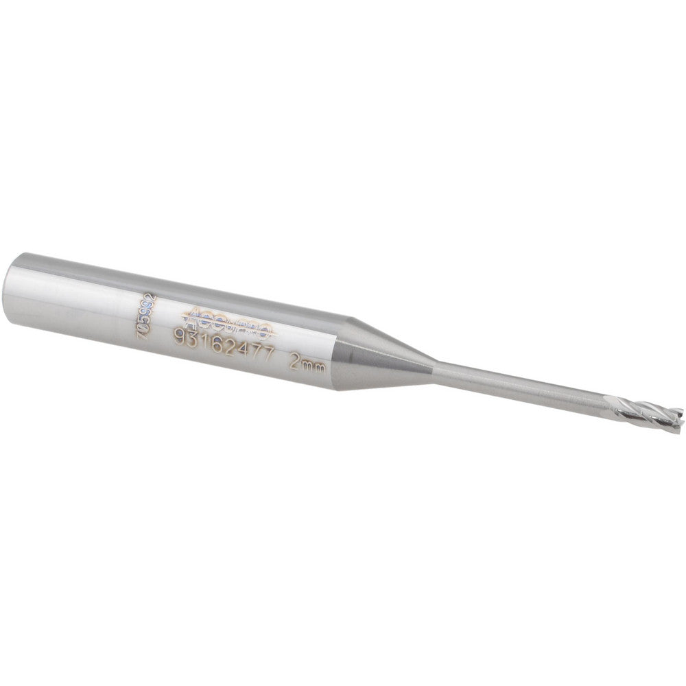 Accupro 93162477 Square End Mill 0.0787'' Dia, 0.1969'' LOC, 4 Flutes, Solid Carbide