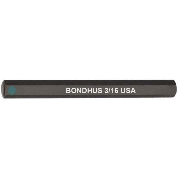 Bondhus 33210 3/16" Hex Drive Bit