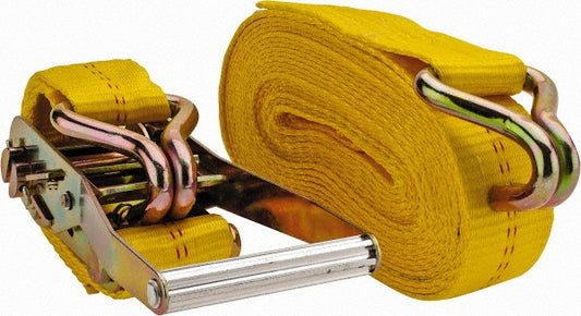 Value Collection WS-MH-RTD-022 Polyester Ratchet Strap Tie Down 27' Long, 2" Wide, 10000 lb Load Capacity