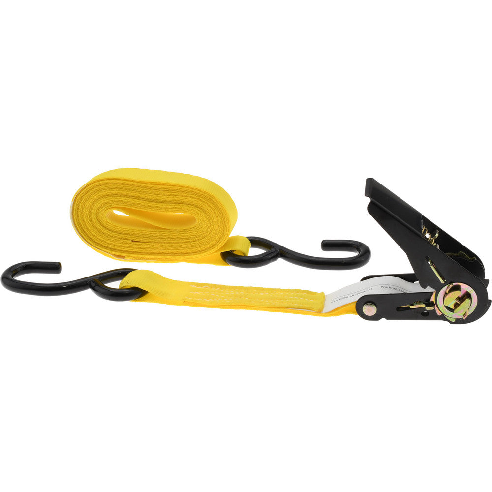 Value Collection WS-MH-RTD-021 Polyester Ratchet Strap Tie Down 15' Long, 1" Wide, 160 lb Load Capacity