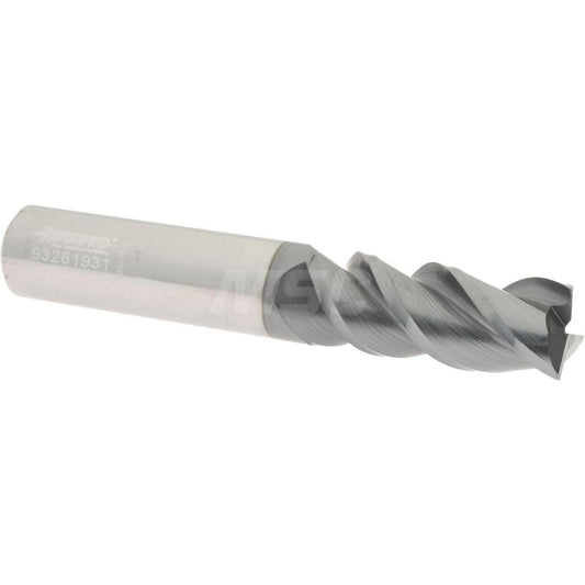 Accupro 95168326 Square End Mill 1/2" Dia, 1-1/4" LOC, 3 Flutes, Solid Carbide