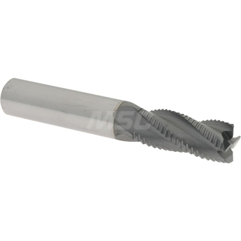 Accupro 2500160 Roughing End Mill 7/16" Dia, 4 Flutes, Single End, Solid Carbide