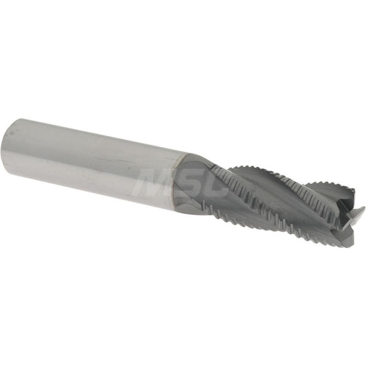 Accupro 2500160 Roughing End Mill 7/16" Dia, 4 Flutes, Single End, Solid Carbide