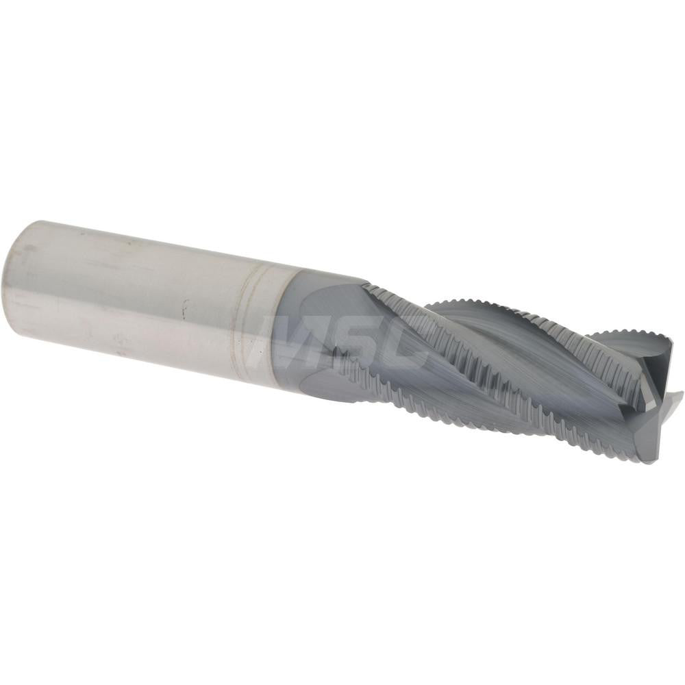 Accupro 2500059 Roughing End Mill 5/8" Dia, 4 Flutes, Single End, Solid Carbide
