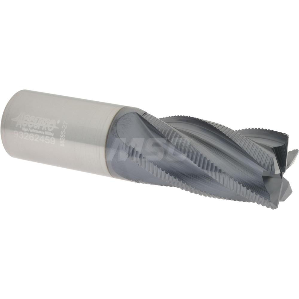 Accupro 2500441 Roughing End Mill 1" Dia, 5 Flutes, Single End, Solid Carbide